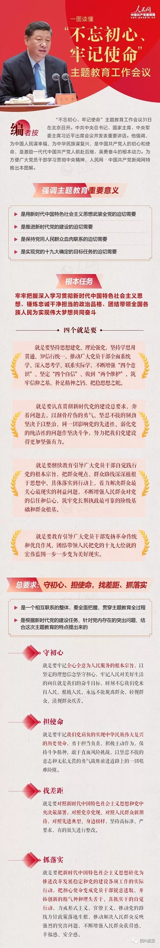 不忘初心、牢记使命| 一图读懂“不忘初心、牢记使命”主题教育工作会议